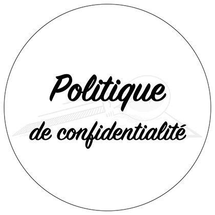 Politique de confidentialité - Logo rond intégrant le logo Cécube et la phrase-Politique de confidentialité-